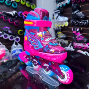 Patines Para Niña con Luces LED + Accesorios