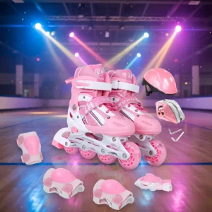 Patines para niña rosados